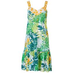 Coral Bay Womens Tropical Sleeveless Nightgown