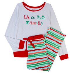 Womens 2-pc Fa La La Family Pajama Set