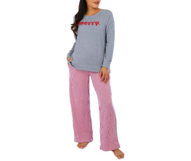 Jaclyn Intimates Long Sleeve Sleepwear Sets Pajamas (Women's), 2 Piece Set  