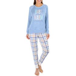 Womens 2 Pc Warm Winter Wishes Pajama Set