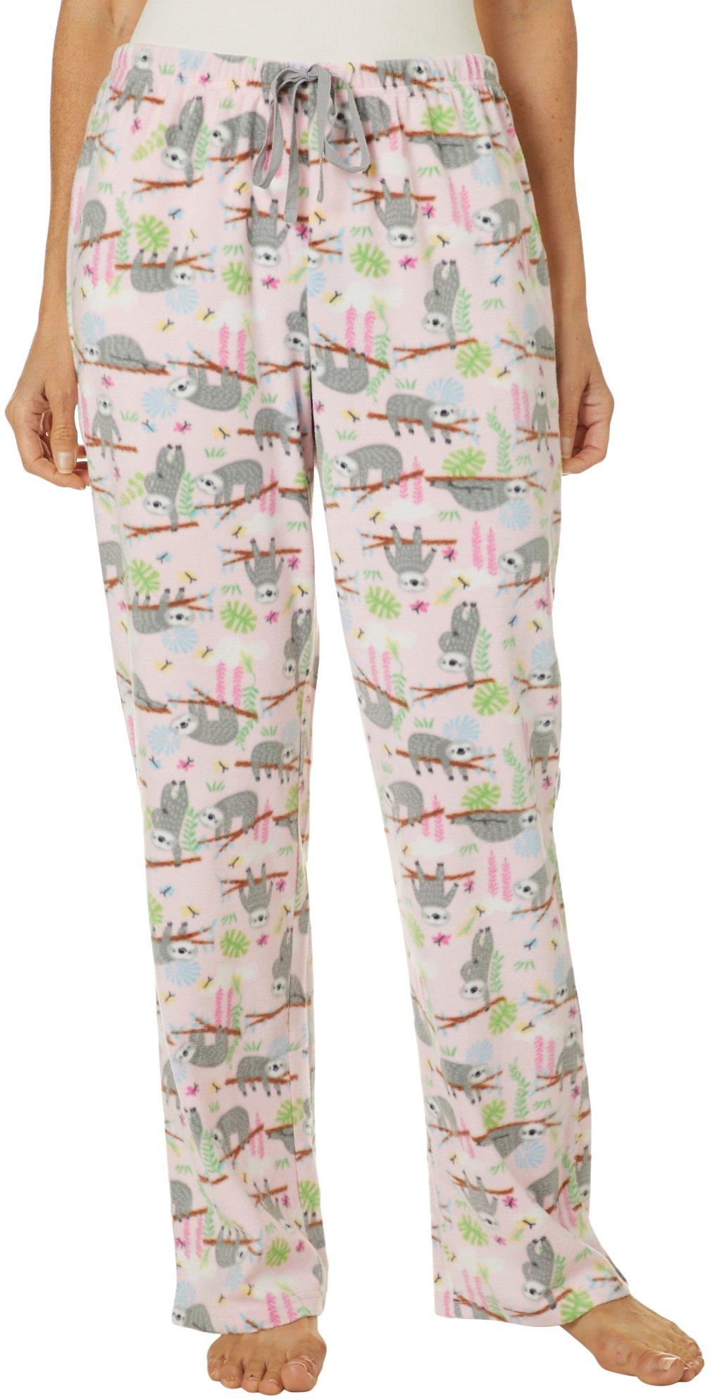 women's sloth pajama pants