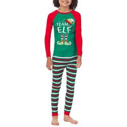 Kids 2-Pc. Team Elf Pajama Set