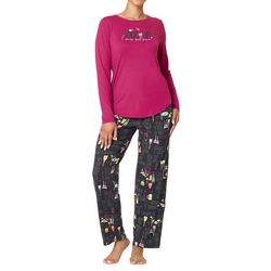 Womens 3-Pc. Good Life Jersey Pajama Top Pants & Sock Set