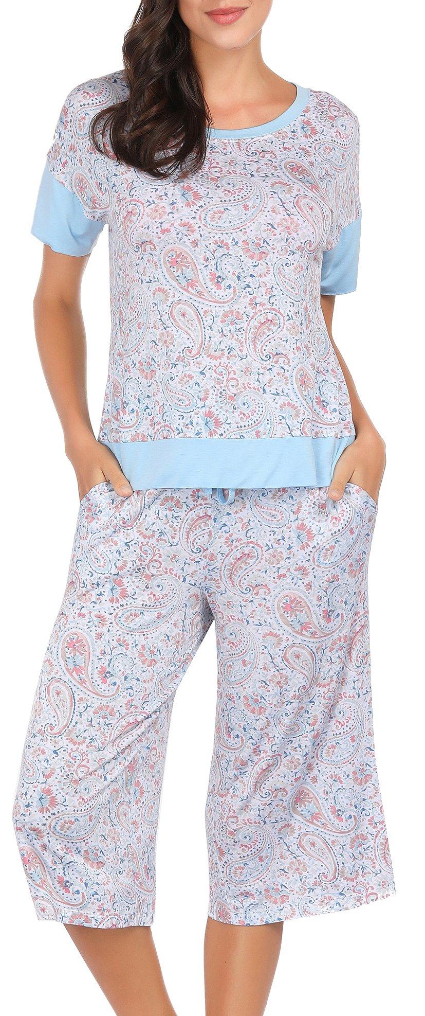 Ink + Ivy Womens Floral Paisley Oversized Pajama Capris Set | Bealls ...