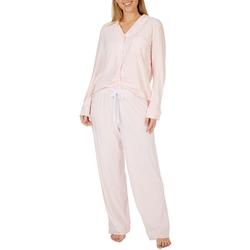 Womens 2-Pc. Button Down Top Pajama Set