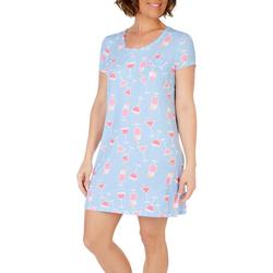 Womens Cocktail T-Shirt Nightgown
