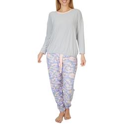 Womens 2-Pc. Camo Pajama Set