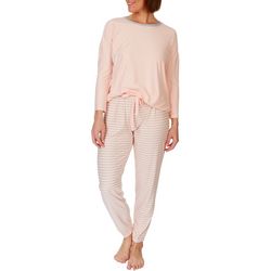 Cool Girl Womens 2-Pc. 3/4 Sleeve Top & Pants Pajama Set