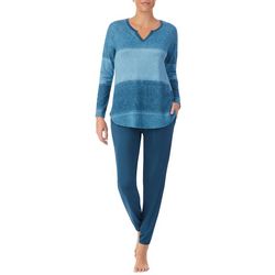 Ellen Tracy Womens 2-Pc. Long Sleeve Pajama Set