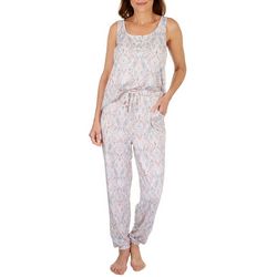 Echo Womens 2-Pc. Print Sleeveless Top & Pajama Pant Set