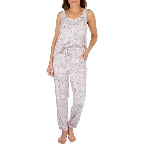 Echo Womens 2-Pc. Print Sleeveless Top & Pajama