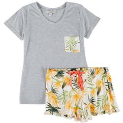 Womens Pineapple Pajama Short Set