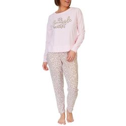 Be Yourself Womens 2-Pc. It's Snuggle Weather Pajama Set