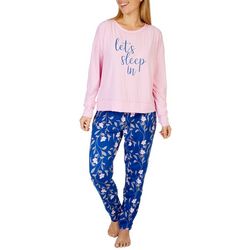 Be Yourself Plus 2-Pc. Let's Sleep In Pajama Set