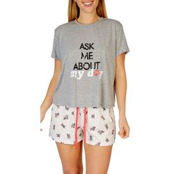 Como Blu Womens 2-Pc. Ask Me About My Dog Pajama Set