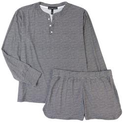 Juniors 2-Pc. Striped Pajama Set