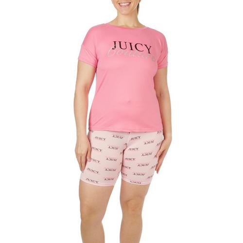 Juicy Couture Plus 2 Pc. Pajama Short Set