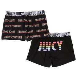 Juicy Couture Womens 2 Pc. Rainbow Logo Pajama Short Set