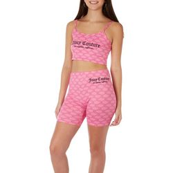Juicy Couture Womens 2 Pc. Crop Cami & Shorts Pajama Set
