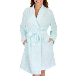 Coral Bay Womens Print Lightweight Belted Robe