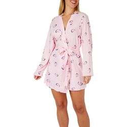 Wallflower Juniors Rosey Peace Signs Soft Belted Robe