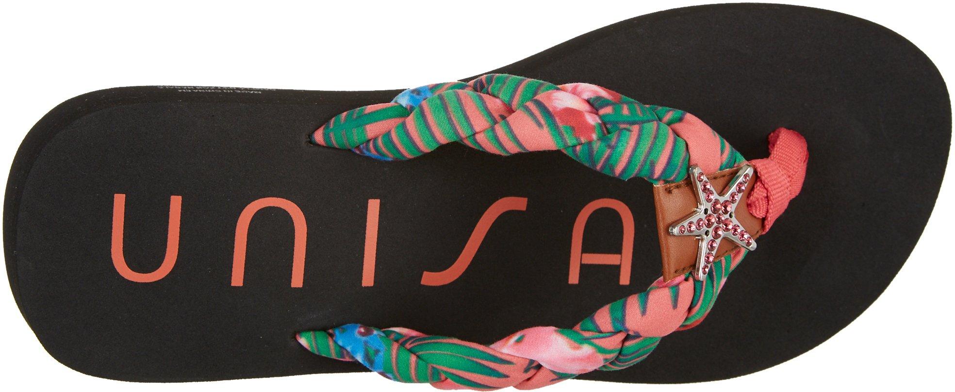 unisa flip flops with palm tree
