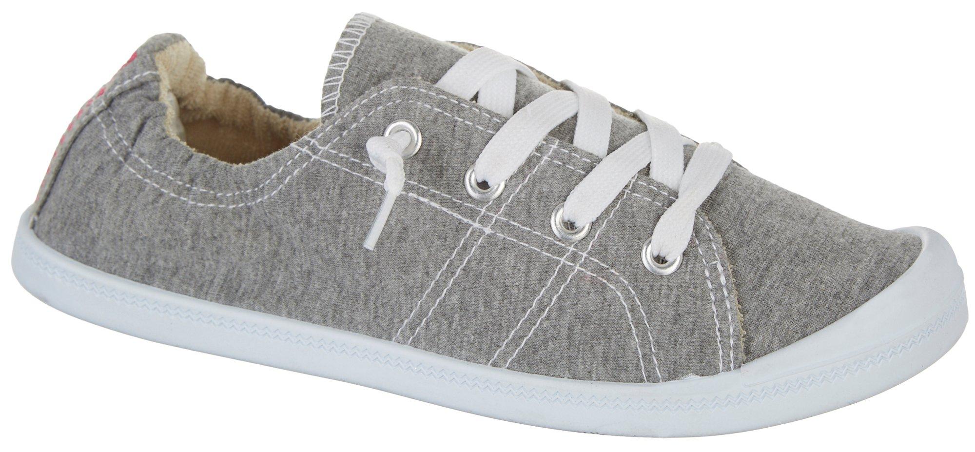 canvas no tie shoes