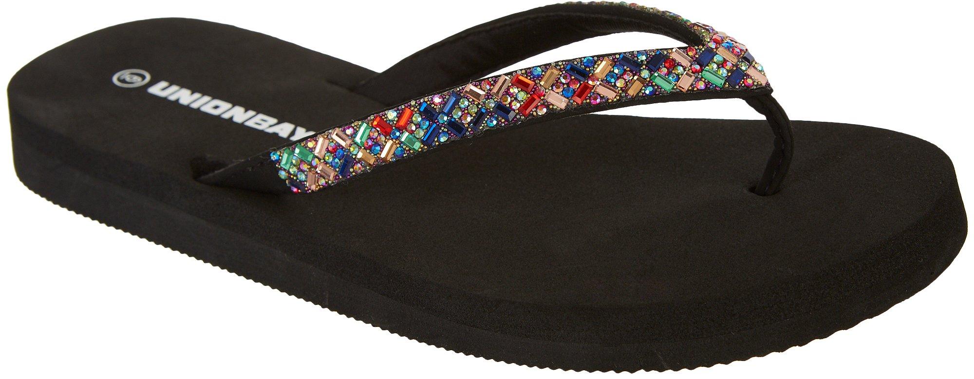 jeweled flip flops