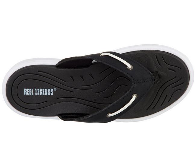Reel Legends Womens Nautical Flip Flop Sandals