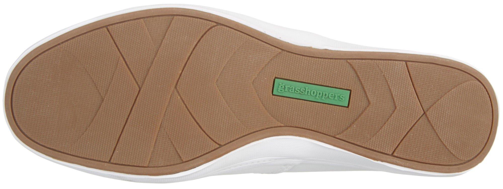grasshopper white leather sneakers