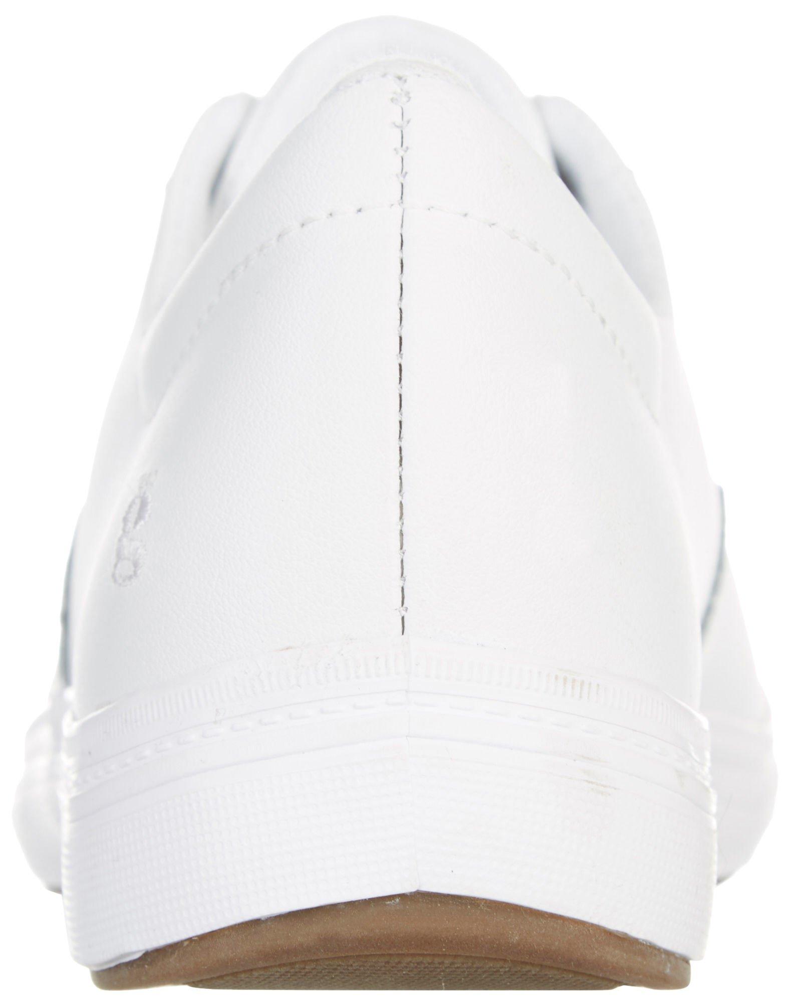 grasshopper white leather sneakers