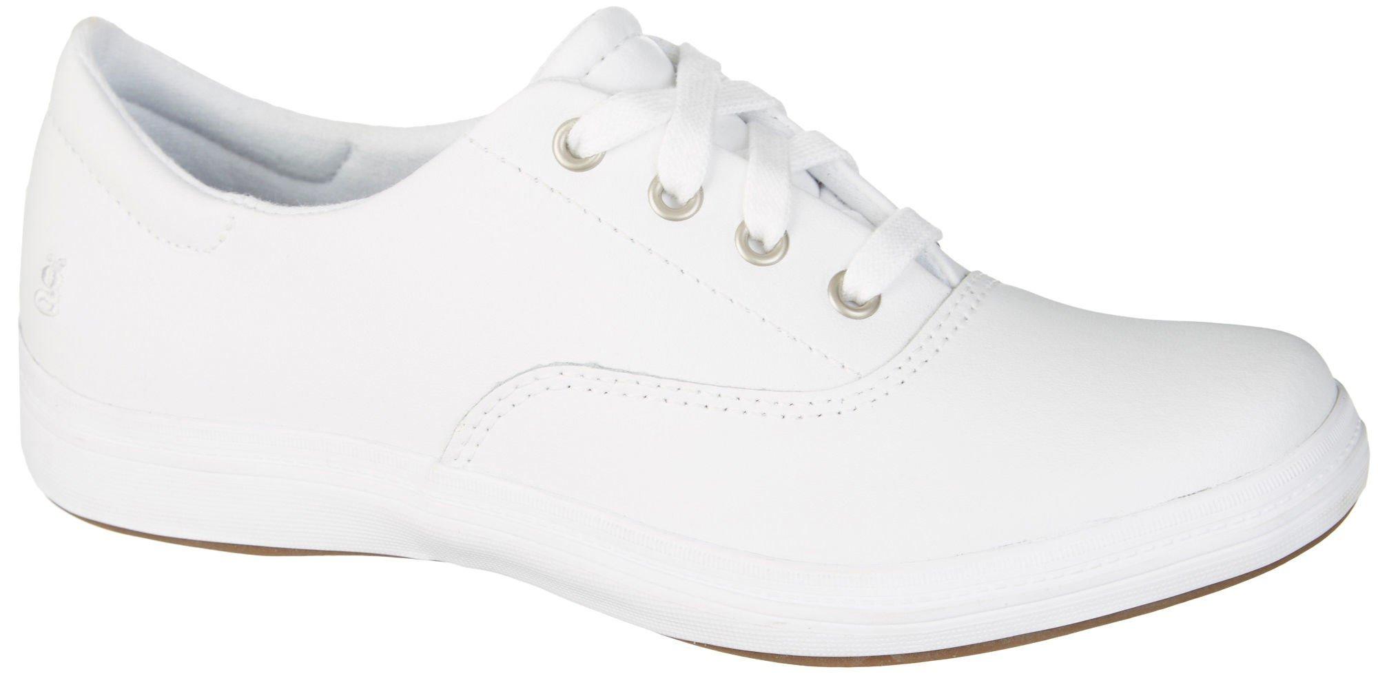 grasshopper white leather sneakers