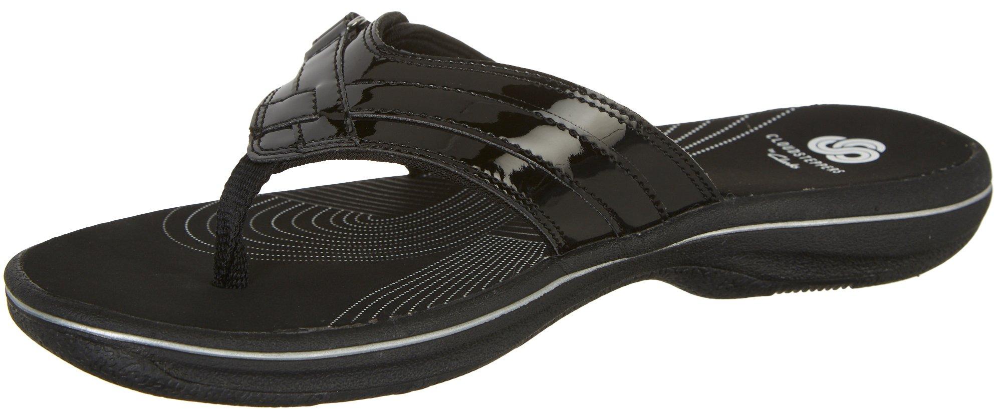 clarks breeze sea black patent