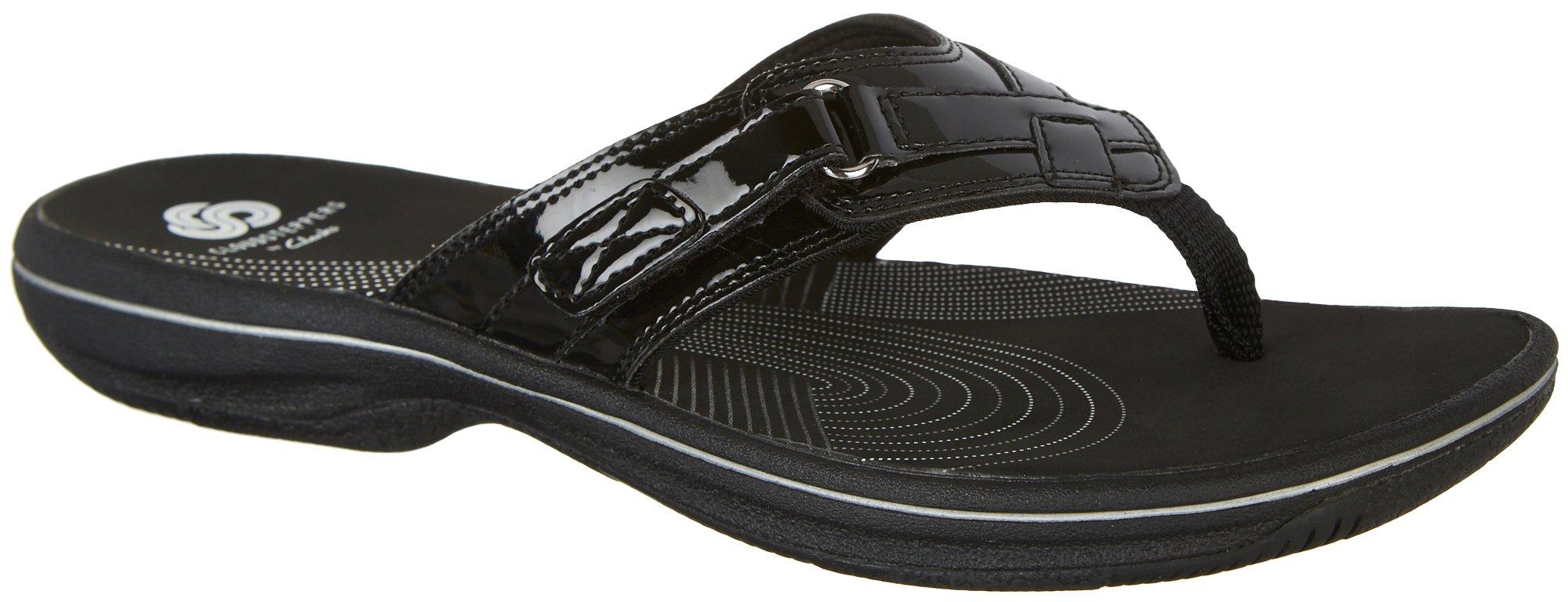 clarks flip flops womens