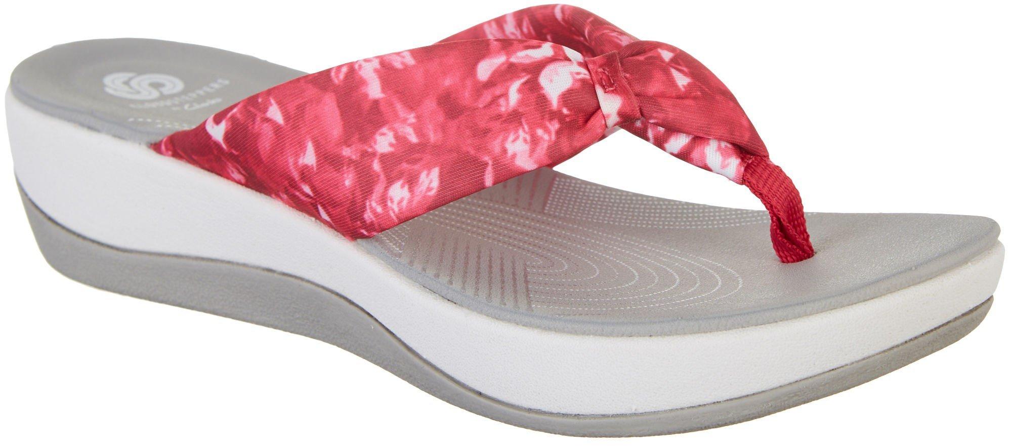 arla clarks flip flops womens