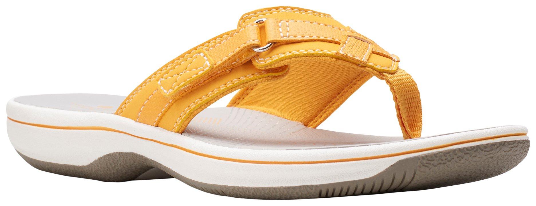 Clarks yellow on sale flip flops