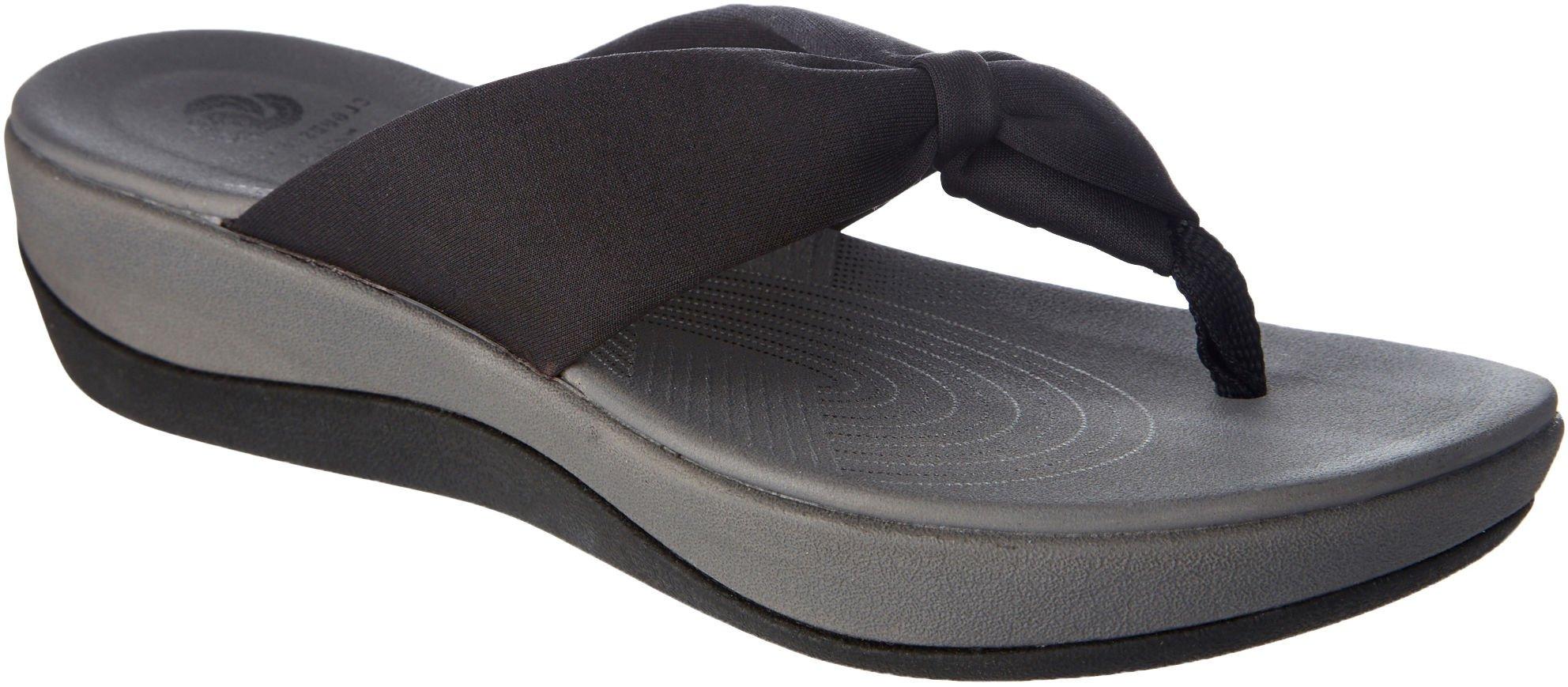 arla clarks flip flops womens