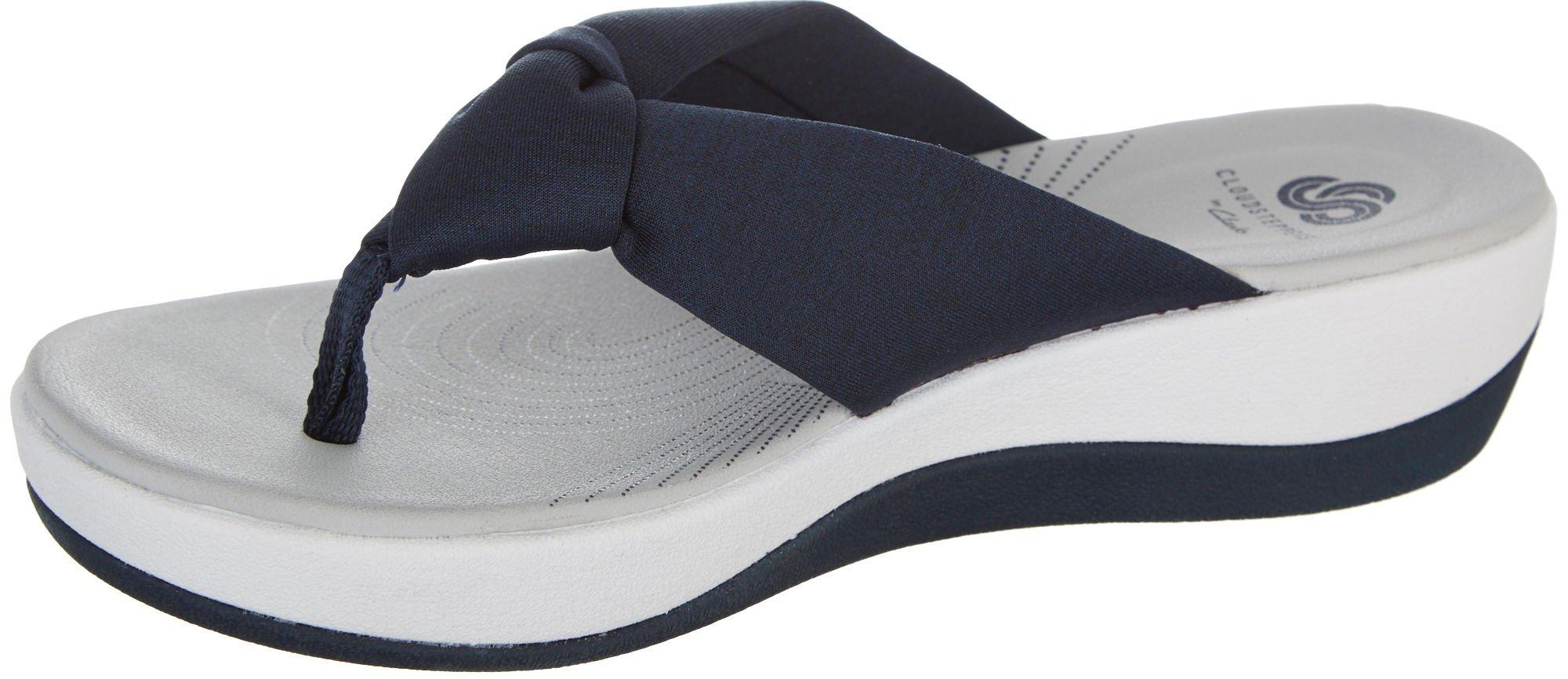 arla clarks flip flops womens