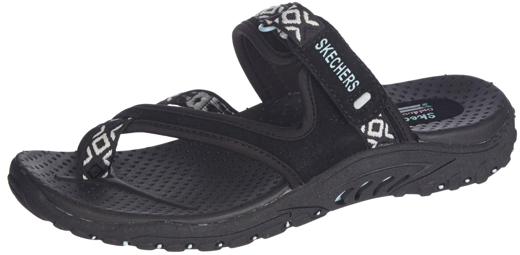 skechers women's reggae trailway flip flop