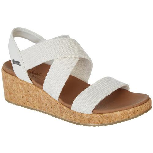 Skechers Womens Arch Fit Beverly Wedge Sandals