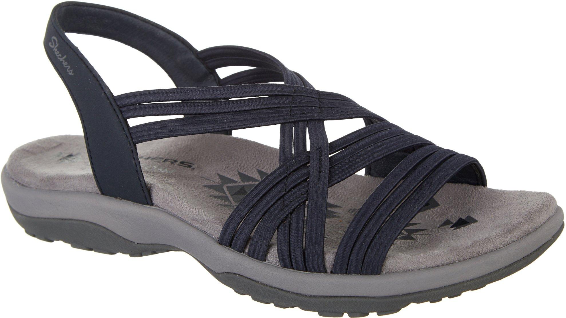Skechers Slim Simply Stretch Navy Womens Strappy Sandal Size 6m sale online | eBay