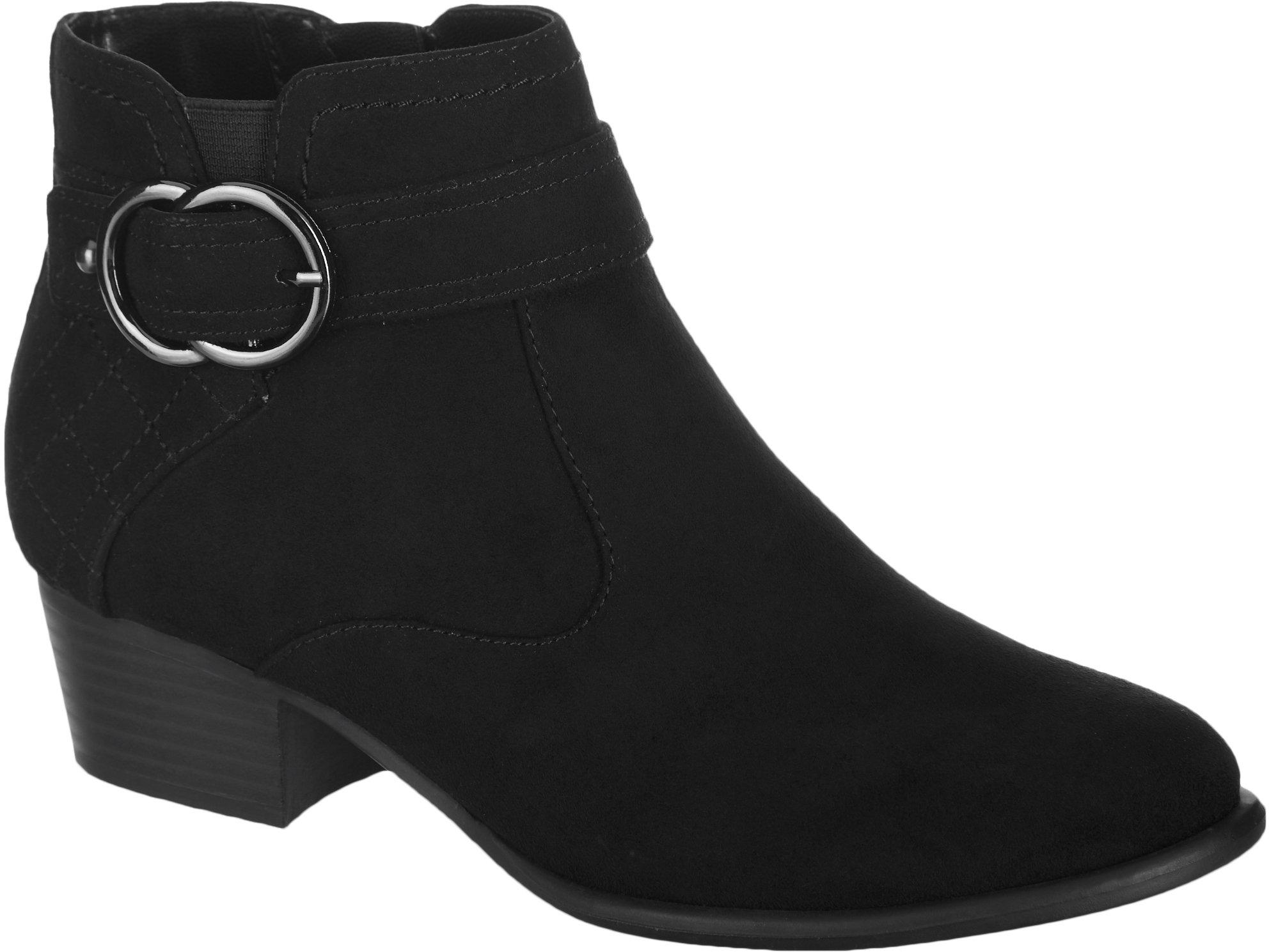 unisa black suede ankle boots