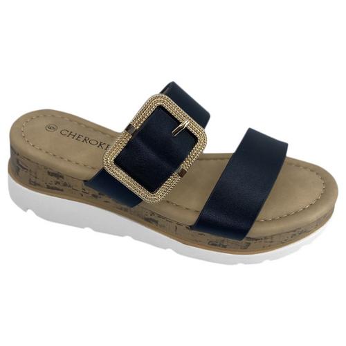 Cherokee Womens Double Strap sandals