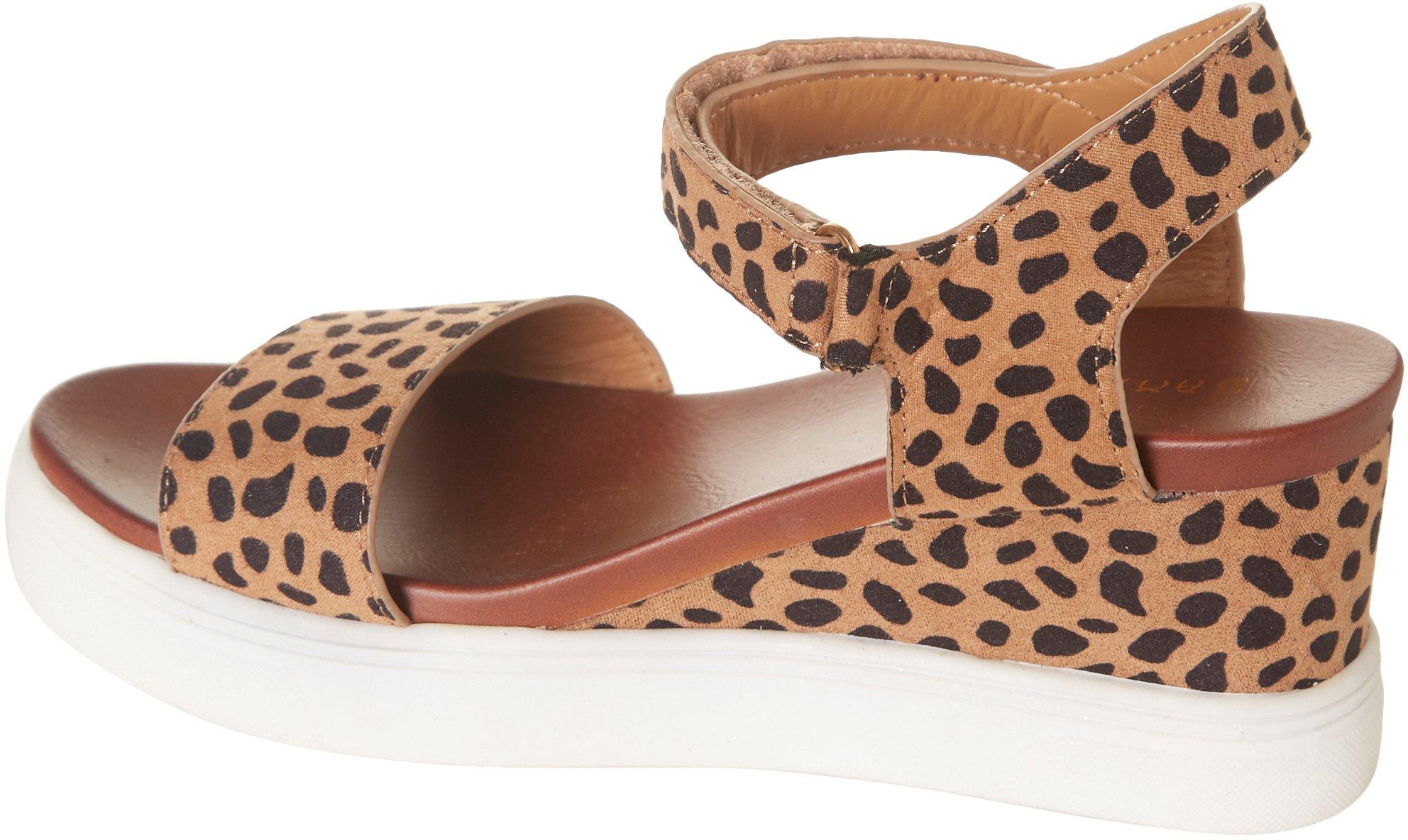 bamboo leopard sandals