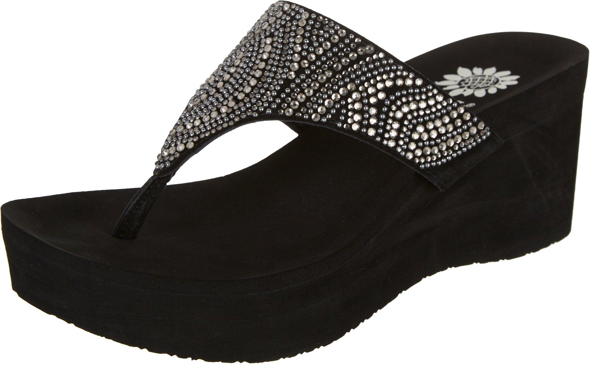 ladies wedge flip flops