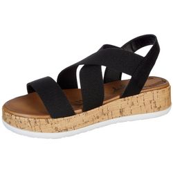 Jellypop Womens Imported Estelle Wedge Sandals