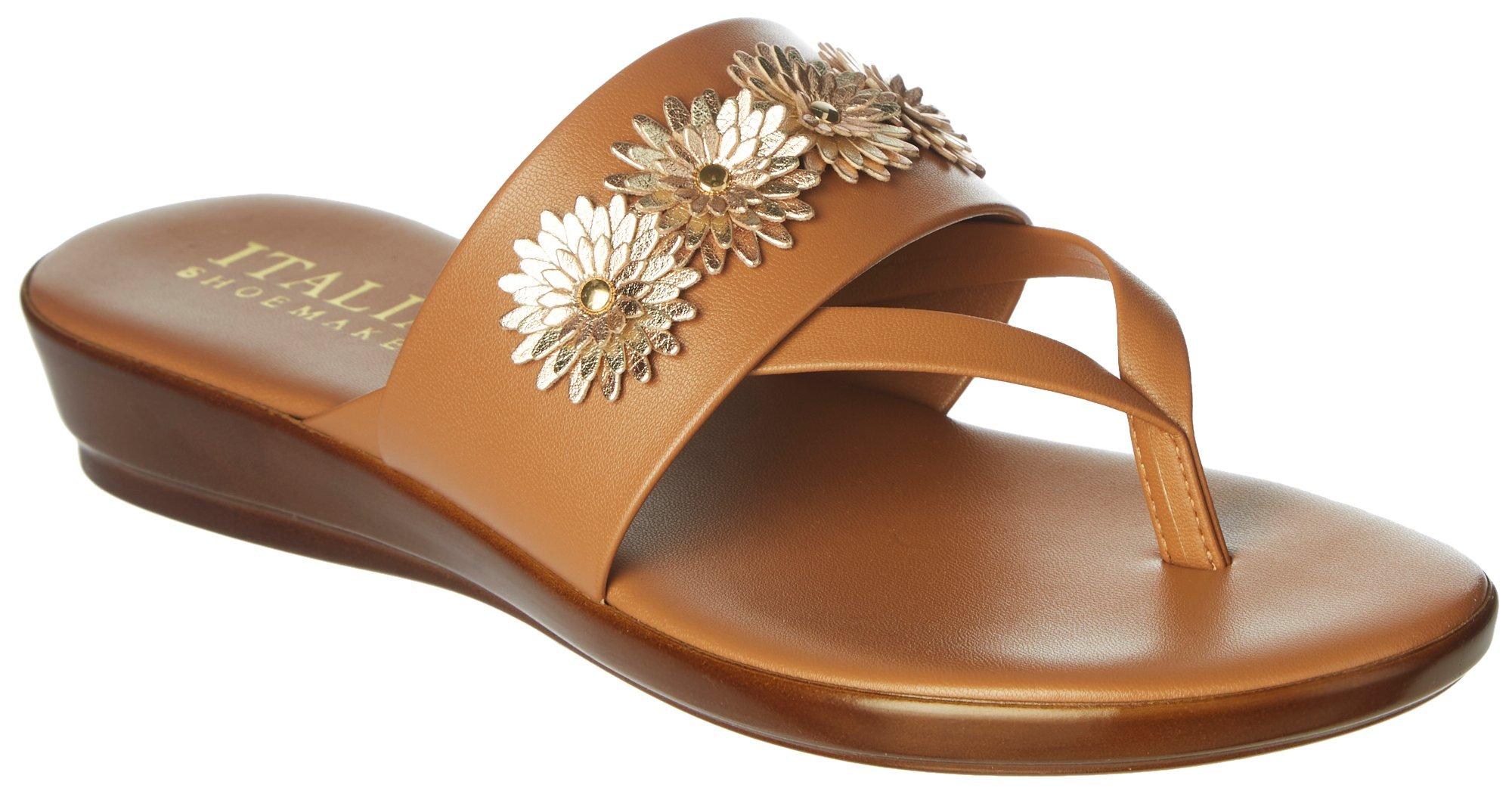 Italian Shoemakers Womens Flower Petal Sandals