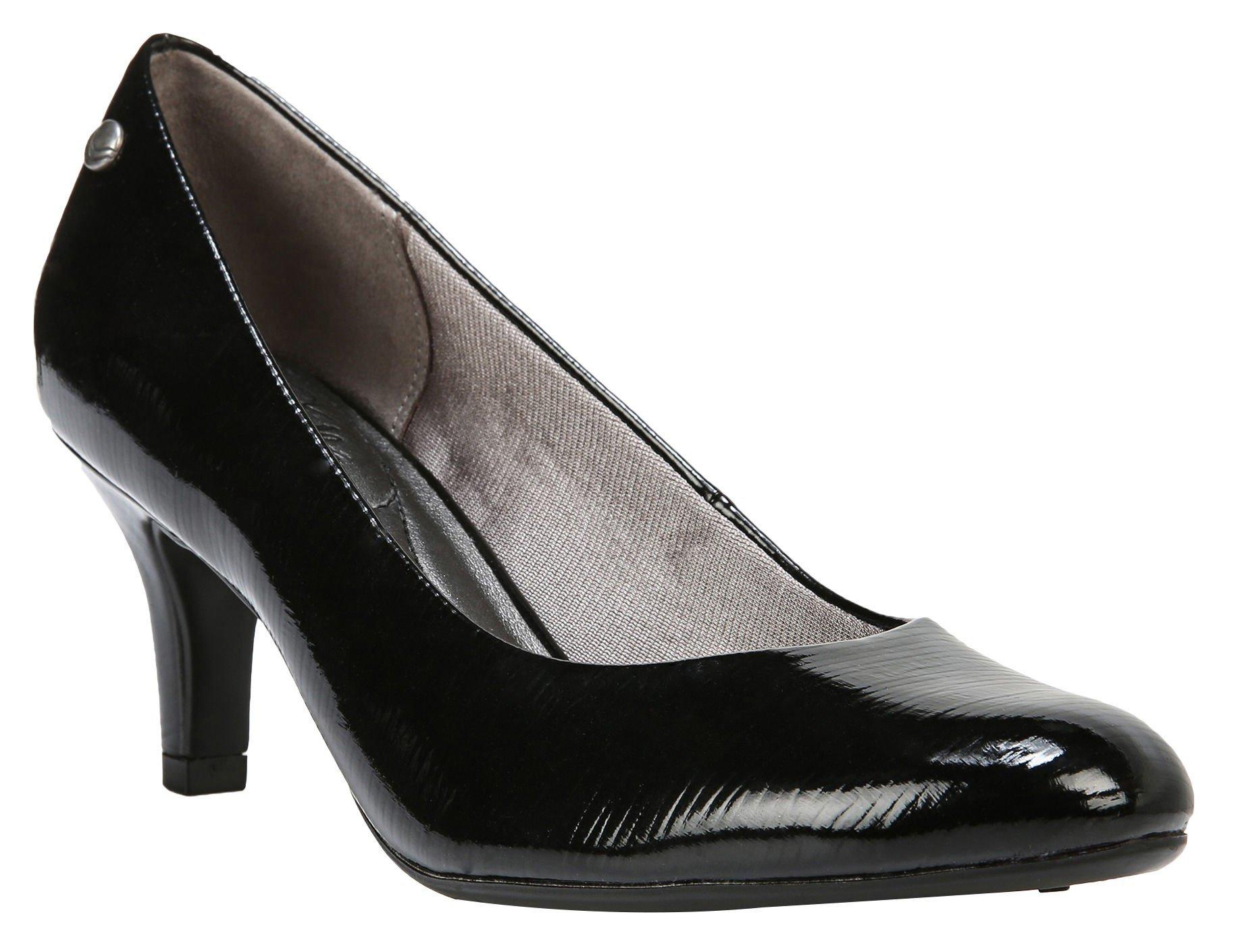 lifestride black patent pumps