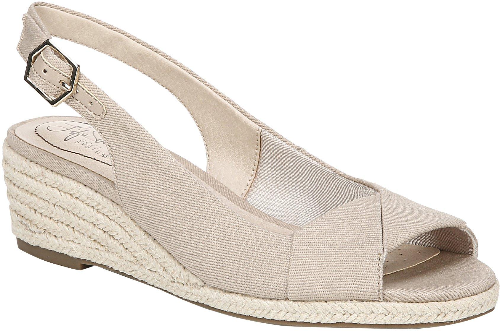 lifestride socialite espadrille wedge sandal