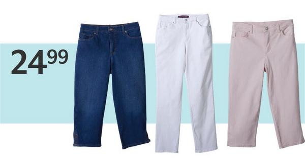 24.99 Gloria Vanderbilt® jeans or capris for women